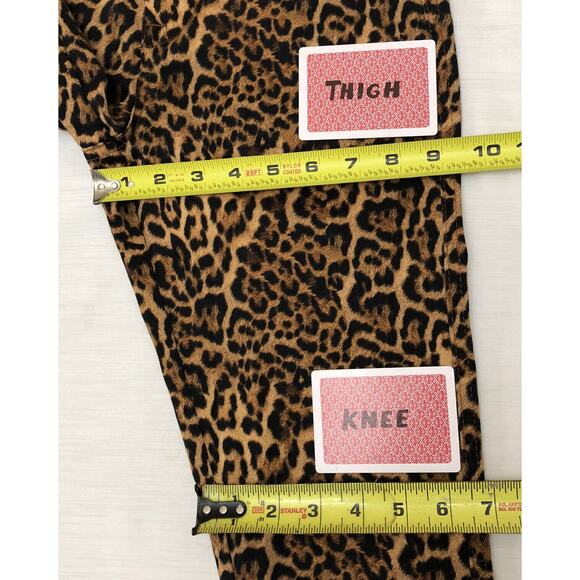 Zara Jeggings Womens 4 Leopard Print W26 L26 High Rise Stretch Skinny Leg - Picture 9 of 13